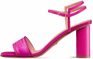Buy (Women) Dior Square Toe Thick Heel Buckle Slide 8cm 'Pink' KCQ896ETL_S65P