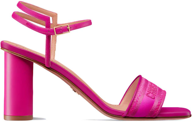 (W) Dior Vierkante Neus Dikke Hak Gesp Slide 8cm ''Roze'' KCQ896ETL_S65P Order (W) Dior Vierkante Neus Dikke Hak Gesp Slide 8cm ''Roze'' KCQ896ETL_S65P