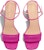 (W) Sandal Tumit Tebal Bersegi Dior 8cm 'Pink' dengan Gesper KCQ896ETL_S65P