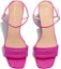 Shop (W) Sandal Tumit Tebal Bersegi Dior 8cm 'Pink' dengan Gesper KCQ896ETL_S65P