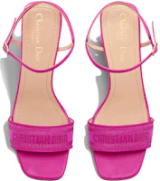 Shop (Women) Dior Square Toe Thick Heel Buckle Slide 8cm 'Pink' KCQ896ETL_S65P