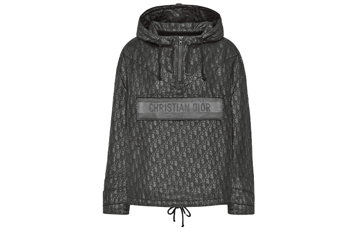 Order (W) DIOR SS21 Hoodie Logo Black Wanita Loose Fit Jaket. 147C09A2762-X9000