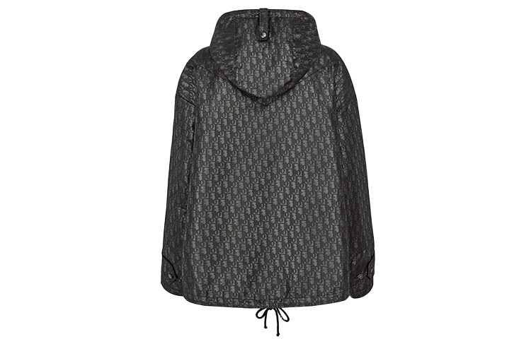 Lookbook (W) DIOR SS21 Hoodie Logo Black Wanita Loose Fit Jaket. 147C09A2762-X9000