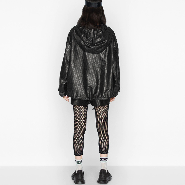 Purchase (W) DIOR SS21 Hoodie Logo Black Wanita Loose Fit Jaket. 147C09A2762-X9000