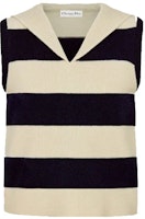 (Women) DIOR SS21 Christian Pattern Striped Sleeveless Wool Knit Top Women Off-White 144T51AM318-X5802 (Women) DIOR SS21 Christian Pattern Striped Sleeveless Wool Knit Top Women Off-White 144T51AM318-X5802