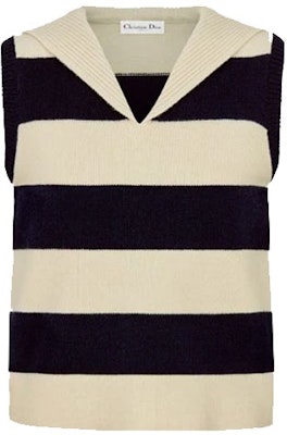 (W) 디올 SS21 크리스찬 패턴 스트라이프 민소매 울 니트 탑 우먼 오프 화이트 144T51AM318-X5802 Buy (W) 디올 SS21 크리스찬 패턴 스트라이프 민소매 울 니트 탑 우먼 오프 화이트 144T51AM318-X5802