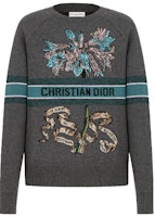 (Women) Dior SS21 Fashion Sweater Grey 114S55AM150-X8851 (Women) Dior SS21 Fashion Sweater Grey 114S55AM150-X8851