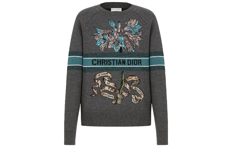 Order (W) Sweater Fashion Dior SS21 Abu-Abu 114S55AM150-X8851