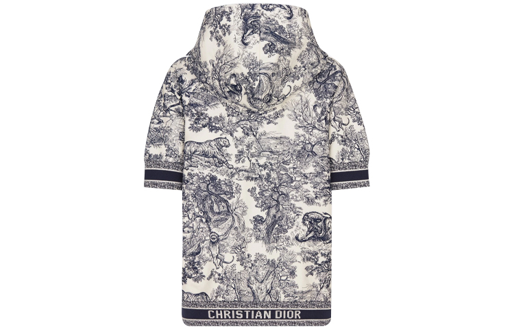 (Women) DIOR SS21 Grey Printed Short-Sleeve Hoodie 123S06A4459-X0854 圖 3