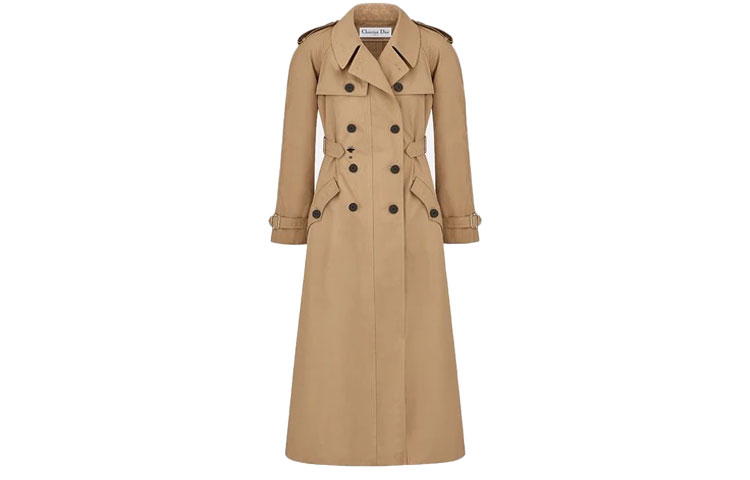 Order (Women) DIOR SS21 Solid Beige Casual Trench Coat. 841M55A3332-X1700