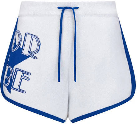 (W) DIOR SS22 藍色山羊絨混紡提花針織休閒短褲 224P17AM110-X5882 Buy (W) DIOR SS22 藍色山羊絨混紡提花針織休閒短褲 224P17AM110-X5882