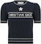 Buy (Women) DIOR SS22 Blue Cashmere Knit Crewneck T-Shirt with Logo and Star Detail. 224S09AM308-X5800
