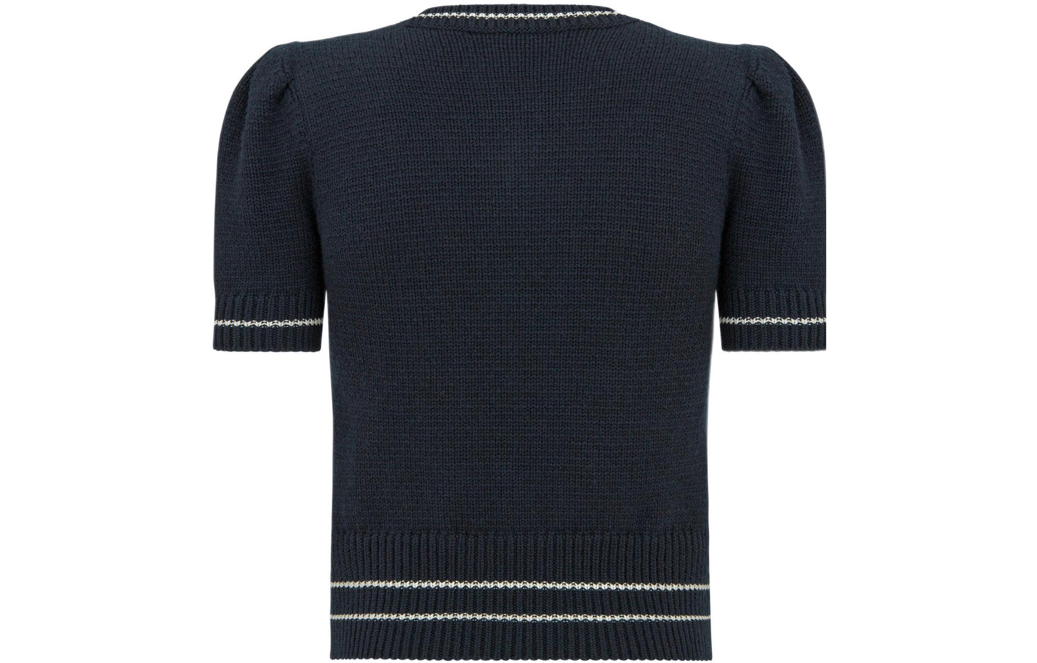 Lookbook (W) DIOR SS22 藍色羊絨標誌星星細節針織圓領T恤 224S09AM308-X5800