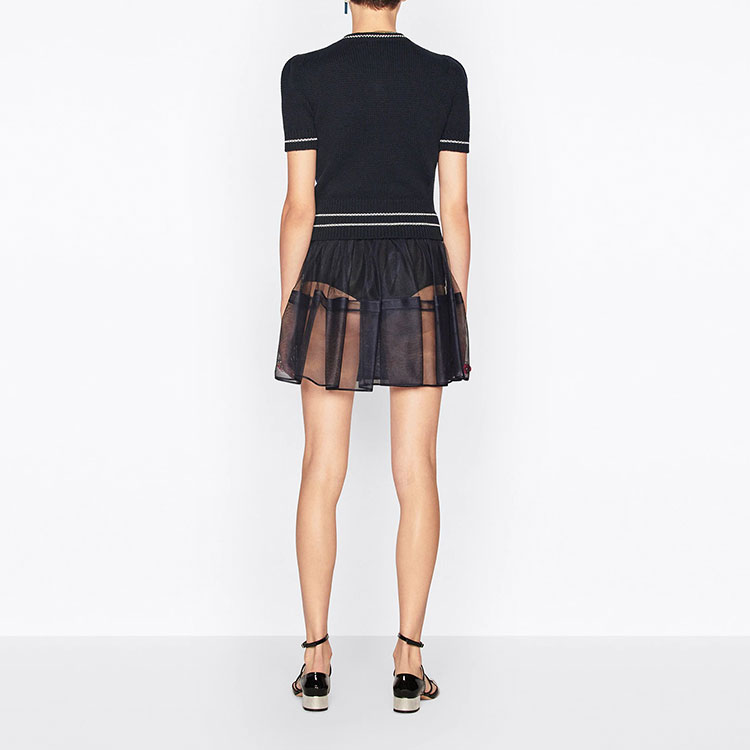 Purchase (W) DIOR SS22 藍色羊絨標誌星星細節針織圓領T恤 224S09AM308-X5800