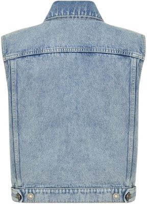 (Women) DIOR SS22 Solid Color Blue Single-Breasted Vest. 222G01A3518-X5894 Lookbook (Women) DIOR SS22 Solid Color Blue Single-Breasted Vest. 222G01A3518-X5894