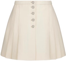 (Women) DIOR SS22 Solid Pleated Mini Casual Skirt Beige. 241J27A1166-X0200 (Women) DIOR SS22 Solid Pleated Mini Casual Skirt Beige. 241J27A1166-X0200