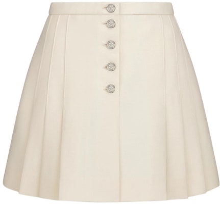 (Women) DIOR SS22 Solid Pleated Mini Casual Skirt Beige. 241J27A1166-X0200 Order (Women) DIOR SS22 Solid Pleated Mini Casual Skirt Beige. 241J27A1166-X0200