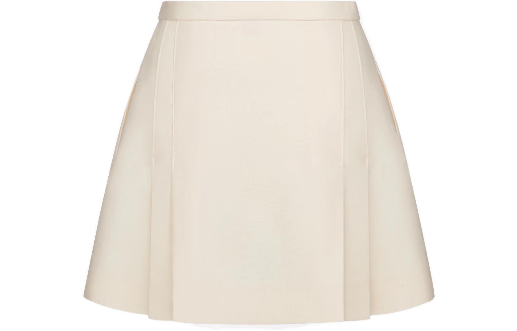 Lookbook (W) DIOR SS22 經典百褶迷你休閒短裙 米色 241J27A1166-X0200
