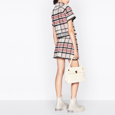 (Women) DIOR SS22 Beige Plaid A-Line Skirt Casual Chic Short Skirt 224J03AM706-X5832 Purchase (Women) DIOR SS22 Beige Plaid A-Line Skirt Casual Chic Short Skirt 224J03AM706-X5832