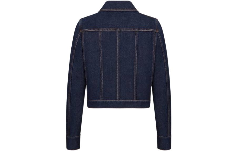 (Women) DIOR SS22 Contrast Stitch Denim Jacket Women’s Blue. 312V18A3554-X5549 圖 3