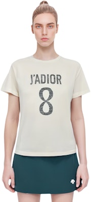 (Women) DIOR SS22 J'Adior 8 Logo Print Crewneck White T-Shirt 213T03TC001-X0200 Purchase (Women) DIOR SS22 J'Adior 8 Logo Print Crewneck White T-Shirt 213T03TC001-X0200