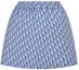 Lookbook (Women) DIOR SS22 Logo Print Drawstring Mini Casual Skirt Women in Cornflower Blue. 147J42A2970-X5870