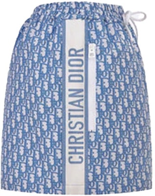 (Women) DIOR SS22 Logo Print Drawstring Mini Casual Skirt Women in Cornflower Blue. 147J42A2970-X5870 Shop (Women) DIOR SS22 Logo Print Drawstring Mini Casual Skirt Women in Cornflower Blue. 147J42A2970-X5870