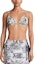 Shop (Women) DIOR SS23 Bikini Top with Botanical Print in Off-White 21BB01A2825-X0820