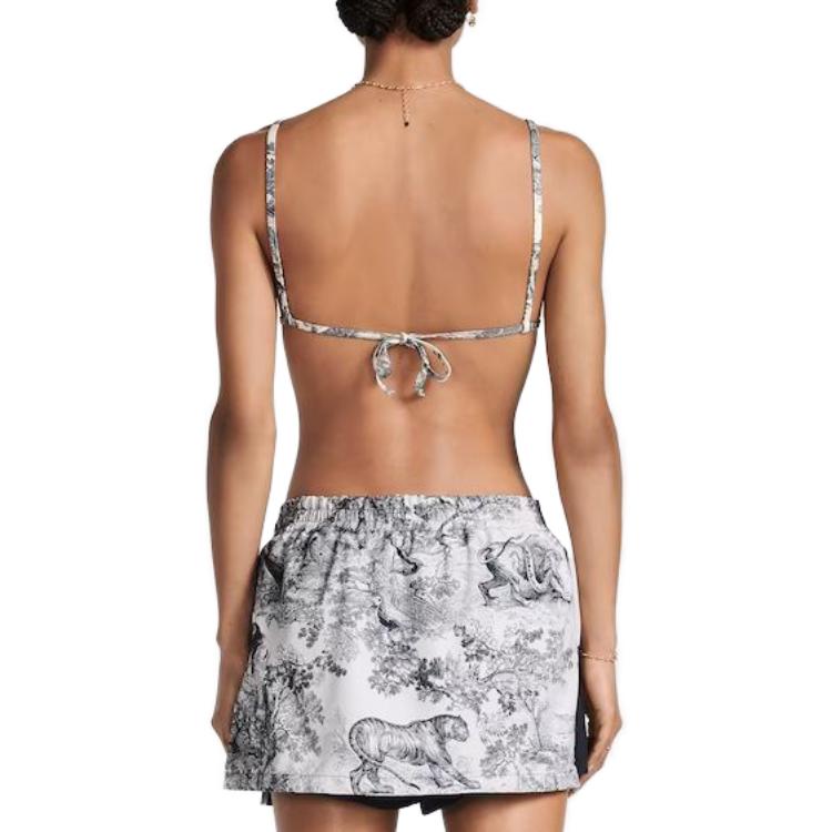 Purchase (Women) DIOR SS23  Bikini Top with Botanical Print in Off-White 21BB01A2825-X0820