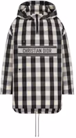 Order (W) DIOR SS23 黑色半拉鍊字母印花寬鬆連帽外套。 347C10A2995-X9930