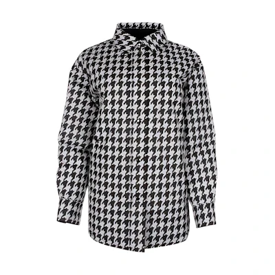 (Women) DIOR SS23 Black Monogram Print Collared Long Sleeve Jacket 217C35A-2867-9330
