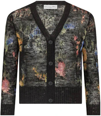 (W) DIOR SS23 Cárdigan Negro Tejido Estampado de Manga Larga. 324G04AM732-X9401 Buy (W) DIOR SS23 Cárdigan Negro Tejido Estampado de Manga Larga. 324G04AM732-X9401