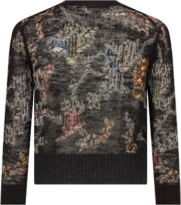 (W) DIOR SS23 Cárdigan Negro Tejido Estampado de Manga Larga. 324G04AM732-X9401 Lookbook (W) DIOR SS23 Cárdigan Negro Tejido Estampado de Manga Larga. 324G04AM732-X9401