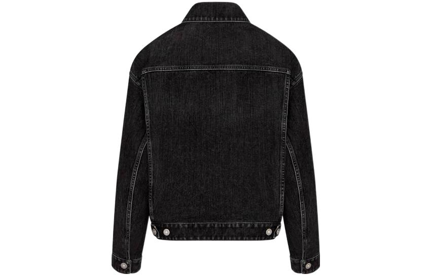 (Women) DIOR SS23  Black Single-Breasted Denim Jacket. 252V51A3572-X9000 圖 3
