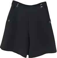 (Women) DIOR SS23 Black Straight-Cut Casual Zipper Shorts. 241P31A1166-9000 (Women) DIOR SS23 Black Straight-Cut Casual Zipper Shorts. 241P31A1166-9000