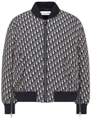 (Women) DIOR SS23 Blue Logo Print Zip Baseball Collar Jacket. 317C67A2970-X5803 Order (Women) DIOR SS23 Blue Logo Print Zip Baseball Collar Jacket. 317C67A2970-X5803