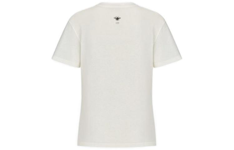 Lookbook (Women) DIOR SS23  Cartoon Letter Print Crewneck T-Shirt in Off-White. 243T09F4418-X0200