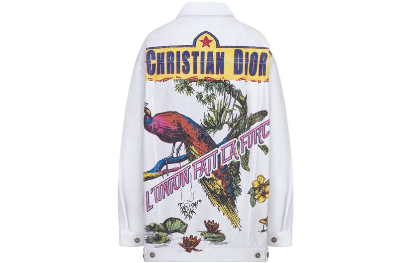 Lookbook (W) DIOR SS23 休閒單排扣長袖外套 - 白色 342V21A3094X0824