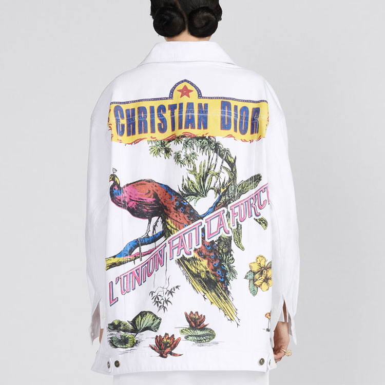 Purchase (W) DIOR SS23 休閒單排扣長袖外套 - 白色 342V21A3094X0824