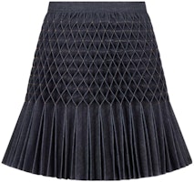 (Women) DIOR SS23 High-Waist Pleated Mini Skirt in Navy Blue. 322J23A3181-X5754 (Women) DIOR SS23 High-Waist Pleated Mini Skirt in Navy Blue. 322J23A3181-X5754