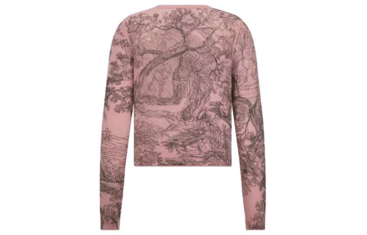 (Women) DIOR SS23  Knit Sweater with Embroidered Animal Print Design. 214S45AM118-X4839 圖 5