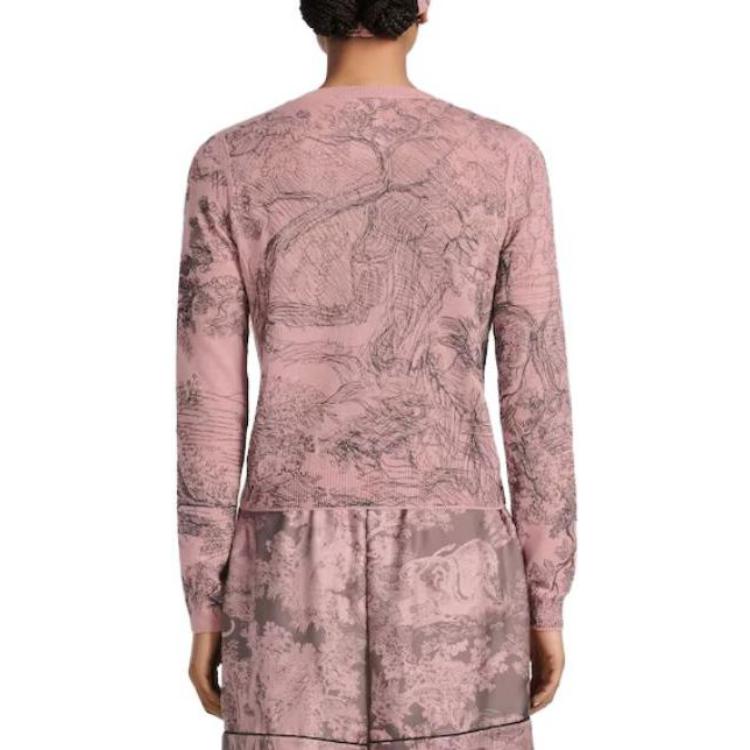 (Women) DIOR SS23  Knit Sweater with Embroidered Animal Print Design. 214S45AM118-X4839 圖 7