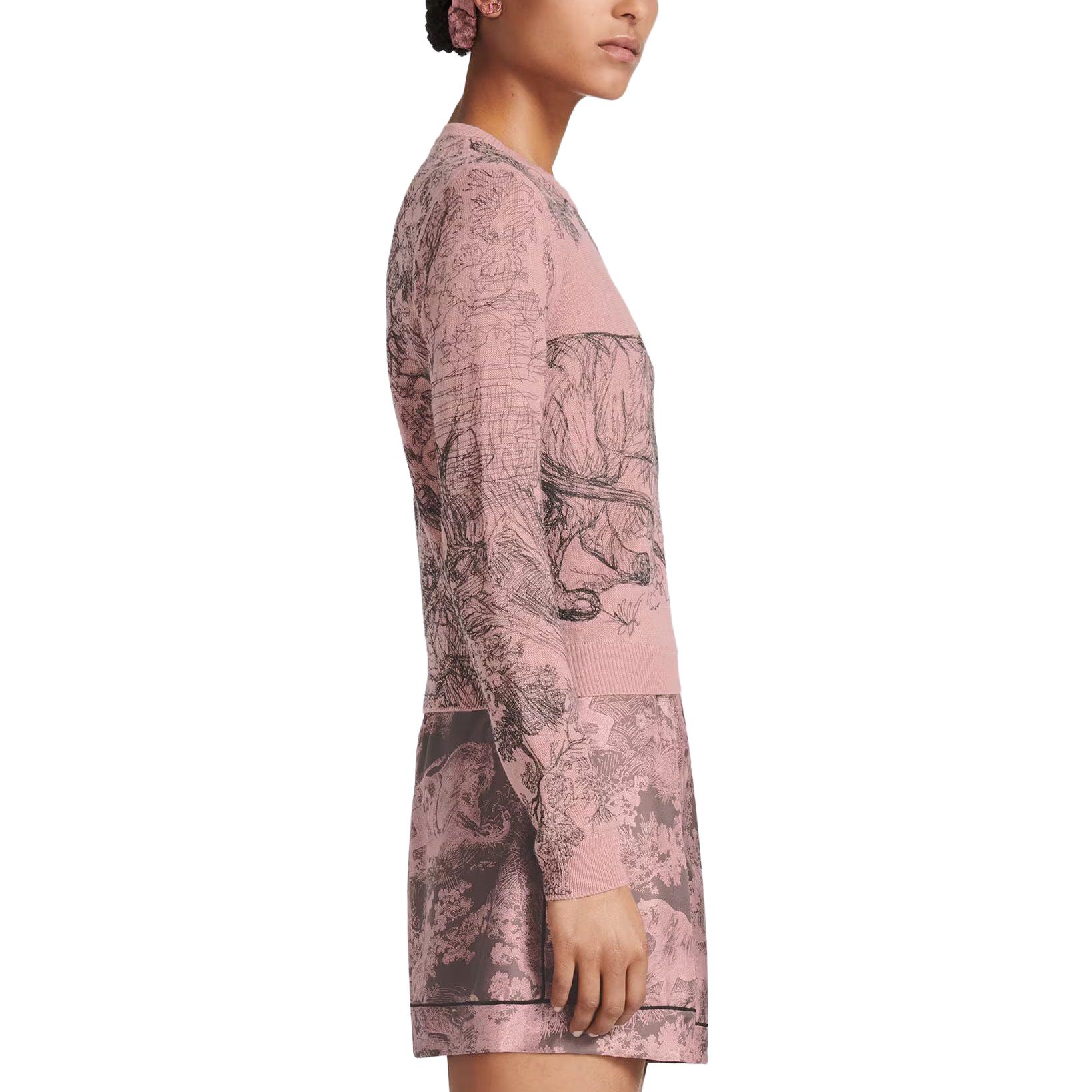 (Women) DIOR SS23  Knit Sweater with Embroidered Animal Print Design. 214S45AM118-X4839 圖 8