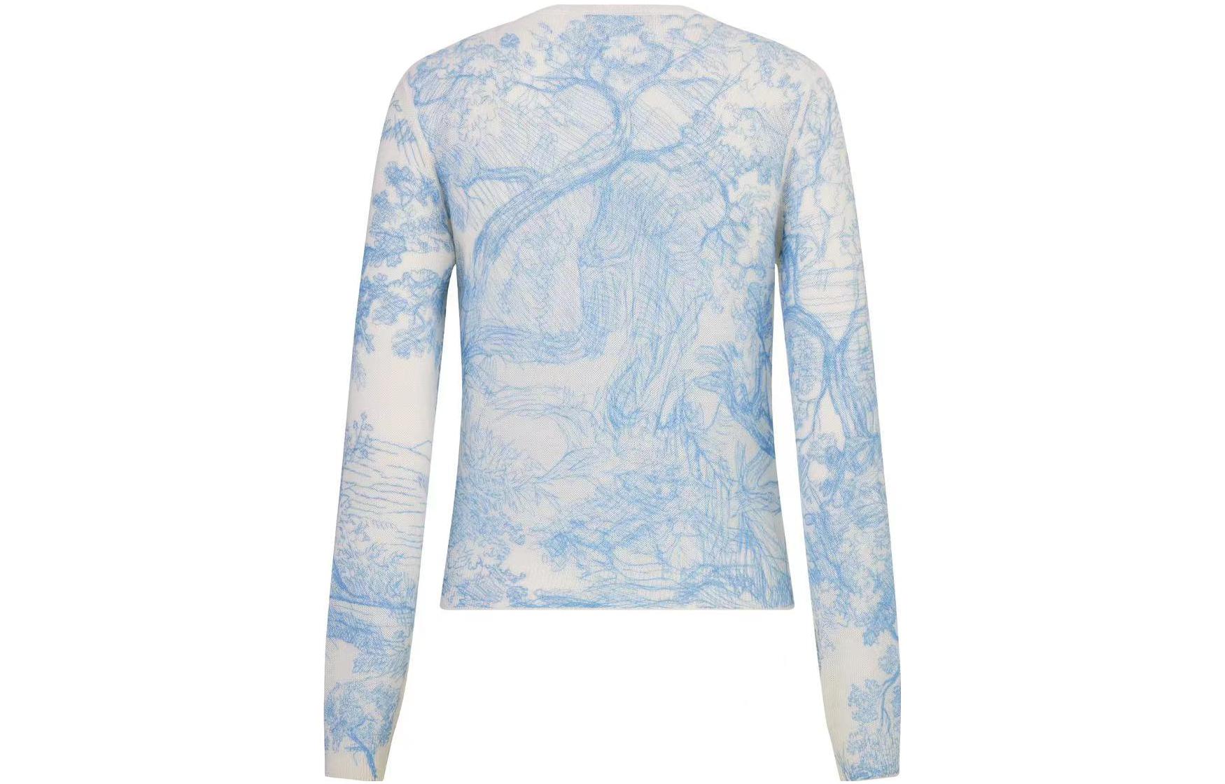 (Women) DIOR SS23  Knit Sweater with Embroidered Animal Print Design. 214S45AM118-X4839 圖 10