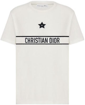 (W) DIOR SS23 標誌圖案印花白色短袖T恤。 323T06A4414-X0200 Buy (W) DIOR SS23 標誌圖案印花白色短袖T恤。 323T06A4414-X0200