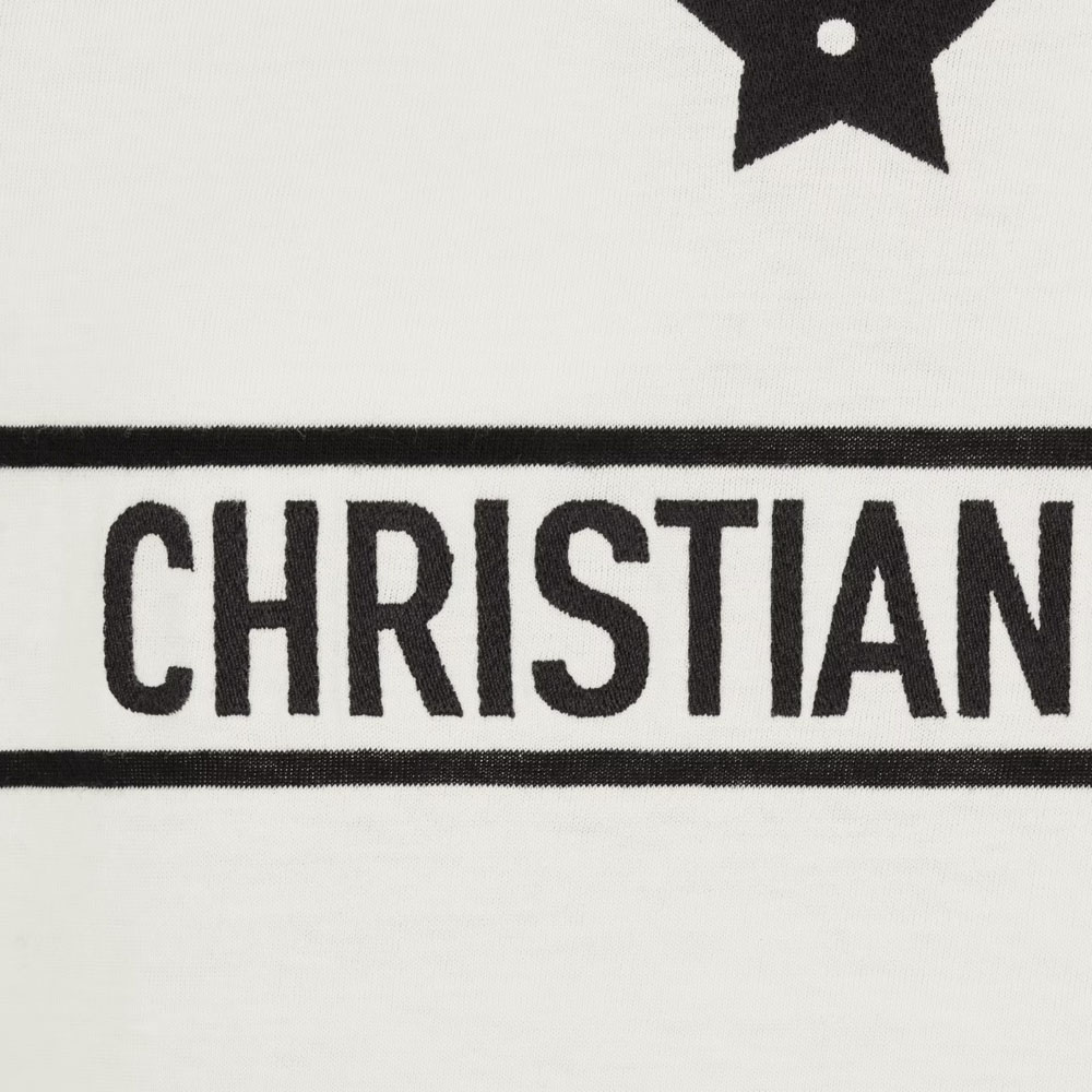 Details for (W) DIOR SS23 標誌圖案印花白色短袖T恤。 323T06A4414-X0200