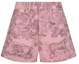 Order (W) DIOR SS23 粉色印花休闲短裤 342P83A3475-X4839
