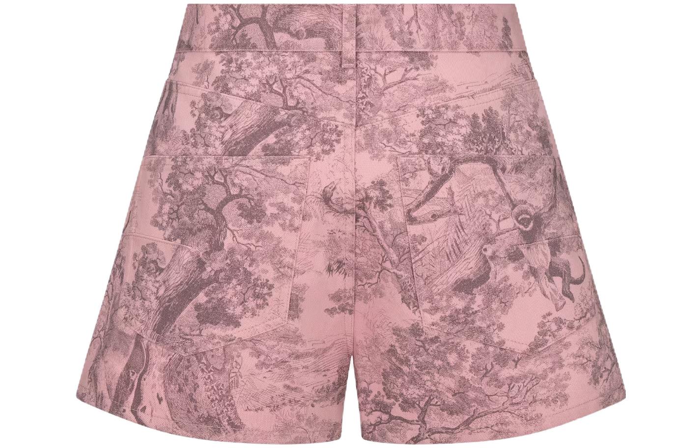 (Women) DIOR SS23  Pink Printed Casual Shorts. 342P83A3475-X4839 圖 3