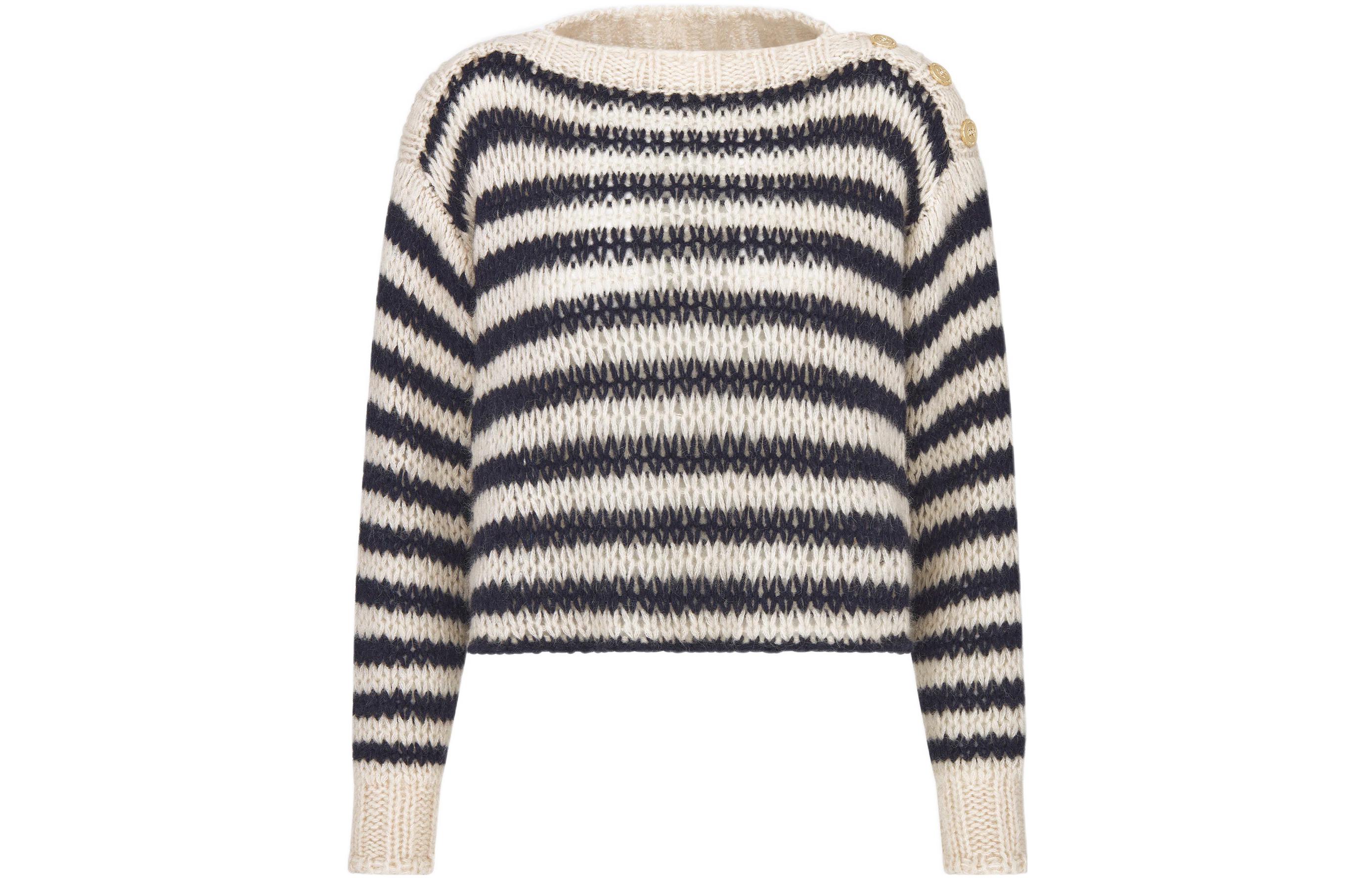 (Women) DIOR SS23  Striped Crewneck Pullover Sweater Multicolor. 314S03AM413-X5855 圖 2