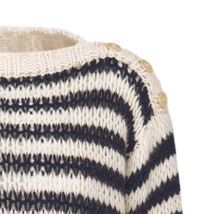 (Women) DIOR SS23  Striped Crewneck Pullover Sweater Multicolor. 314S03AM413-X5855 圖 6